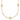 14k Gold Star Circle Necklace with Diamond-Cut Beads, 16.75 - Image 1