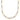 14k Two-Tone Paperclip Link Necklace with Faceted Beads, 18 - Image 1