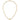 14K Gold Graduated Bead Paperclip Link Necklace - 18 Inch - Image 4