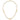 14k Gold Polished and Textured Oval Link 3-Station Necklace, 16.75 - Image 4
