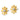 14k Polished Daisy with White Rhodium Center Post Earrings - Image 2