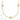 14k Gold Heart Circle Necklace with Diamond-Cut Beads, 16.75 - Image 5