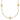 14k Gold Heart Circle Necklace with Diamond-Cut Beads, 16.75 - Image 1