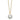 14k Gold 8mm Round CZ Solitaire Necklace - Effortless Elegance - Image 1