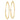 14k 3x80mm Polished Lightweight Round Tube Hoop Earrings - Image 1