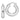 14k White Gold Polished Round Tube Hoop Earrings - Image 1