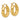 10k Gold Polished 20mm Hoop Earrings - Effortless Chic for Everyday Wear - Image 4