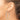 14k White Gold Polished Tube Hoop Earrings - Chic Statement Style - Image 2