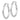 14K White Gold 2.5x25mm Polished Lightweight Tube Hoop Earrings - Image 1