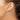 14K White Gold 2.5x25mm Polished Lightweight Tube Hoop Earrings - Image 2