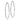 14K White Gold 2.5x60mm Polished Round Tube Hoop Earrings - Image 1