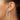 14K White Gold 3x45mm Polished Tube Hoop Earrings - Image 2
