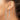14K White Gold Polished Tube Hoop Earrings - Lightweight & Trendy - Image 2