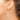 14K White Gold Polished Tube Hoop Earrings - Modern Chic Statement - Image 2