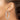 10k White Gold Tube Hoop Earrings - 4mm x 50mm Statement Style - Image 2