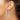 10K White Gold 4mm Tube Hoop Earrings - Modern Statement Jewelry - Image 2