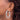 14k White Gold Polished Tube Hoop Earrings - Modern Statement Style - Image 2