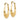 14k Gold Polished Hoop Earrings for Effortless Everyday Style - Image 1