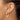 14k Gold Polished Ram Hoop Earrings for Bold Style - Image 2