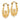 14k Gold Claddagh Hoop Earrings for Modern Love - Image 1
