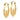 14k Gold Claddagh Hoop Earrings for Meaningful Everyday Style - Image 1