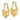 14k Gold Claddagh Hoop Earrings for Timeless Style - Image 1