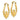 14k Gold Claddagh Hoop Earrings for Timeless Elegance - Image 1