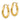 14k Gold Polished Tube Hoop Earrings - Lightweight & Trendy - Image 1