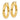 14k Polished Gold Tube Hoop Earrings - Lightweight and Chic - Image 1