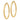 14K Gold Polished Tube Hoop Earrings - Bold & Modern Statement Style - Image 1