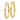 14k Gold Polished Oval Tube Hoop Earrings - 24mm Chic Statement Style - Image 1