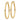 14k Gold Polished Tube Hoop Earrings - Trendy Oval Design - Image 1