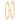 14k Gold Diamond-Cut Round Hoop Earrings - Lightweight & Trendy - Image 1