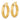 14K Gold Polished Diamond-Cut Fancy Tube Hoop Earrings - Image 2