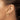 14K Gold Polished Diamond-Cut Tube Hoop Earrings - Image 3