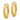 14K Gold Diamond-Cut Oval Hoop Earrings for Effortless Style - Image 2