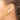 14K Gold Diamond-Cut Oval Hoop Earrings for Effortless Style - Image 3