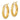 14K Gold Polished & Textured Hoop Earrings for Everyday Shine - Image 2