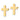 14k Polished Cross Earrings - Image 2