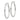 14k White Gold Polished Oval Tube Hoop Earrings - Image 1
