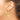 14k Gold Round Tube Hoop Earrings - Modern Statement Style - Image 2