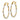 14k Two-tone Polished 1.8mm Twisted Hoop Earrings - Image 1