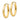 14k 3.5x16mm Polished Oval Tube Hoop Earrings - Image 1