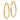 14k Gold Diamond-Cut Round Tube Hoop Earrings - 30mm - Image 1