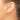 14k Gold Diamond-Cut Round Tube Hoop Earrings - 30mm - Image 2