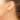 14k Gold Diamond-Cut Round Tube Hoop Earrings - Image 2