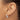 14k White Gold Diamond-Cut Round Tube Hoop Earrings - Image 2