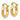 14k Gold Diamond-Cut Round Tube Hoop Earrings for Everyday Shine - Image 1