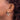 14k White Gold Satin Diamond-Cut Round Tube Hoop Earrings - Image 2