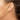 14k Gold Satin Diamond-Cut Round Tube Hoop Earrings - Image 2